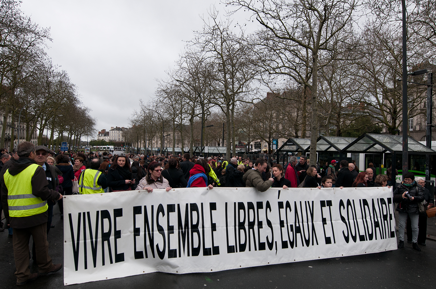 "Living together free, equal and soldiery"
