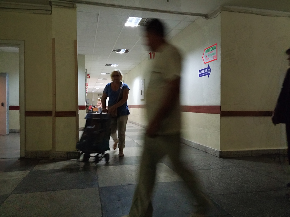 Corridors of the Emergency Hospital.