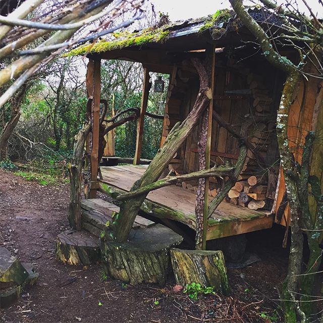 Our little off-grid hobbit house cabin getaway in Cornwall. #cabinporn