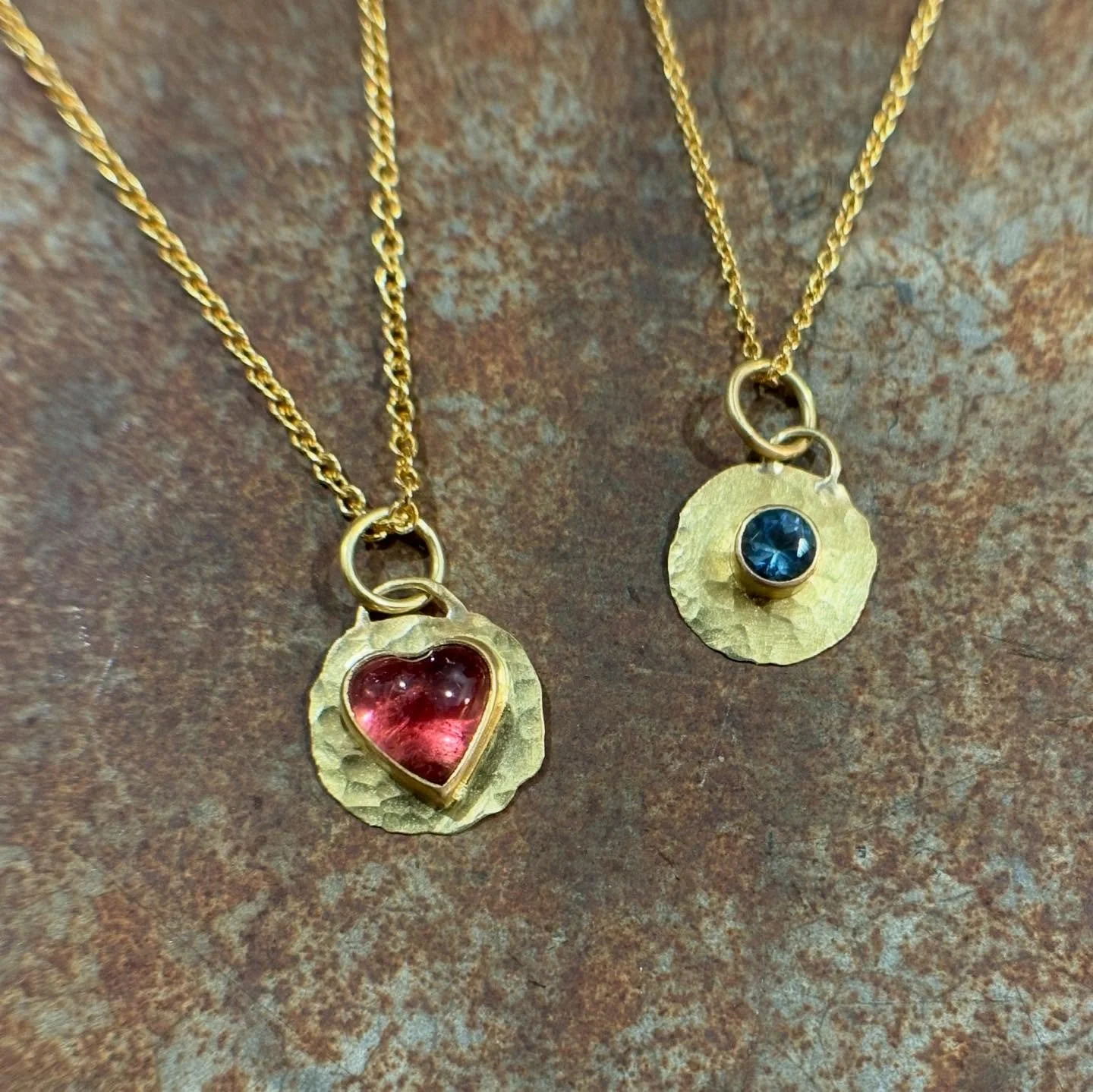 Smushes heading out to their new homes: heart tourmaline, 4mm aquamarine and Australian opal ring @ancients17collection ❤️💙💜