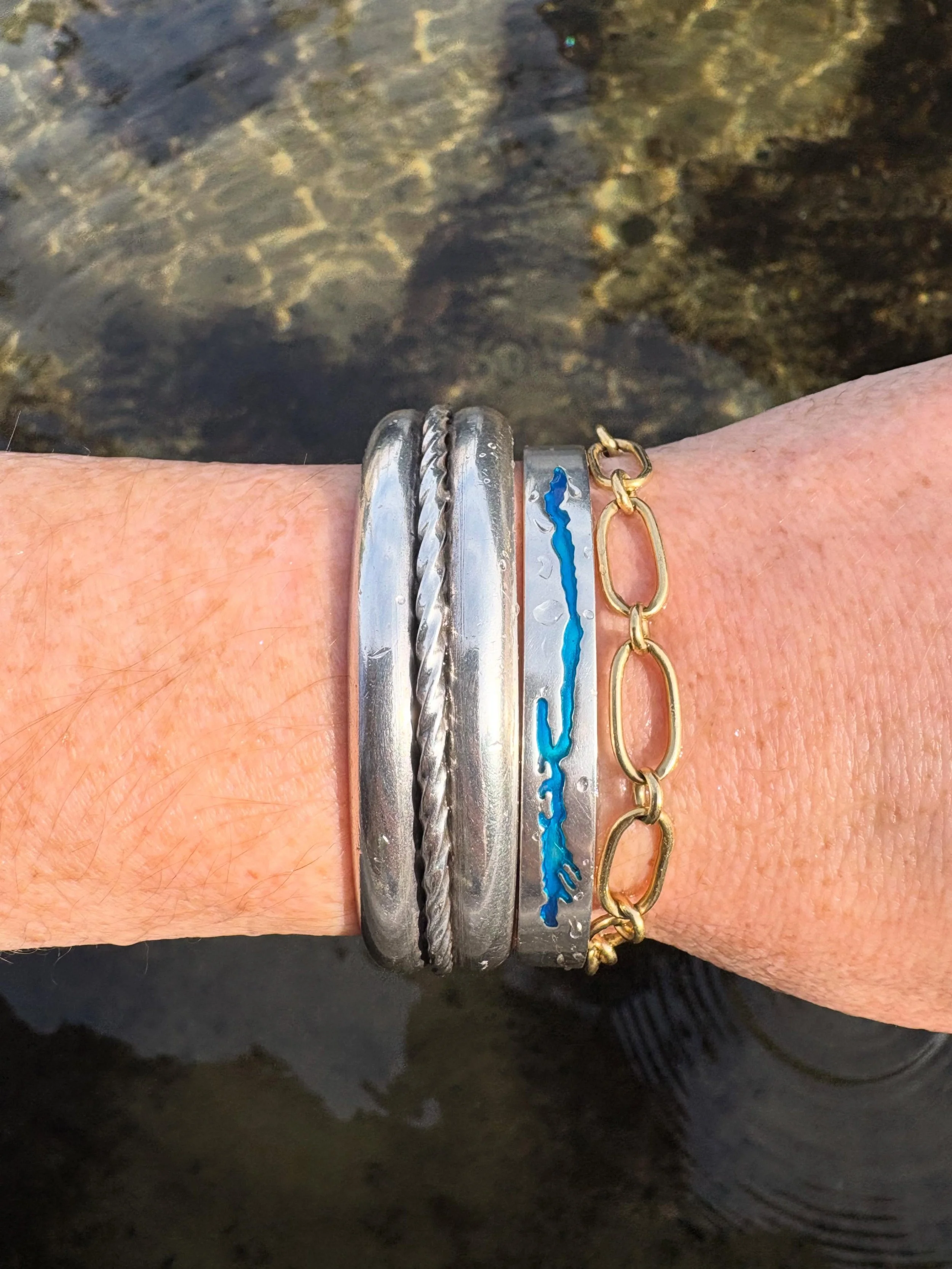 Who&rsquo;s ready to jump in the lake with me?! #lakegeorge #jewelry