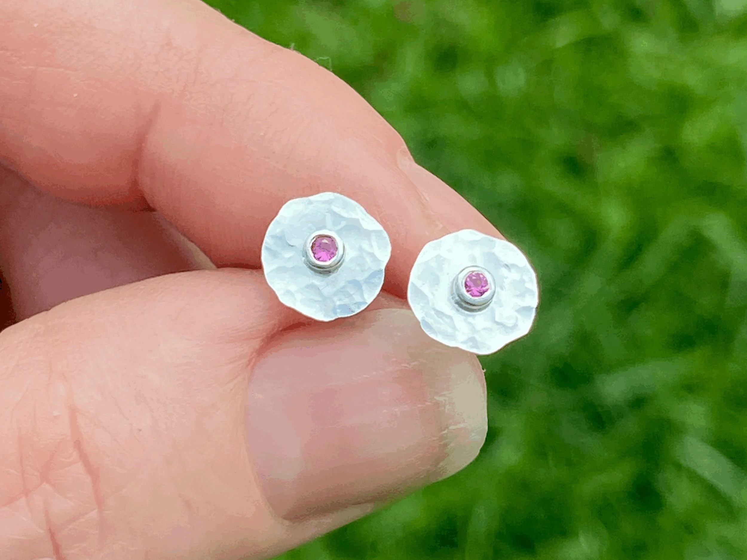 Hot Hot Pink Smush Earrings