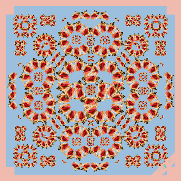 sea sage conch silk scarf