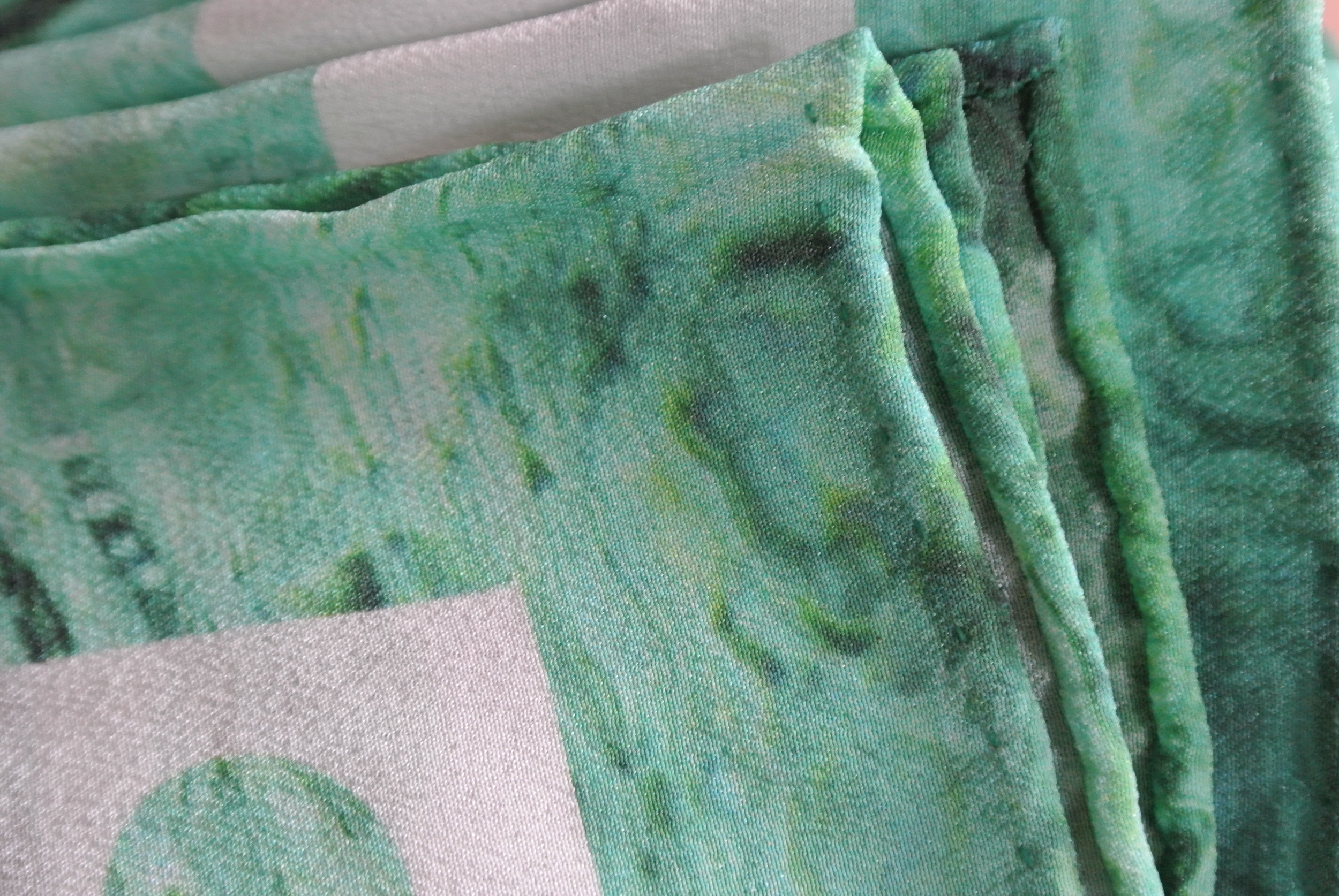emerald silk scarf
