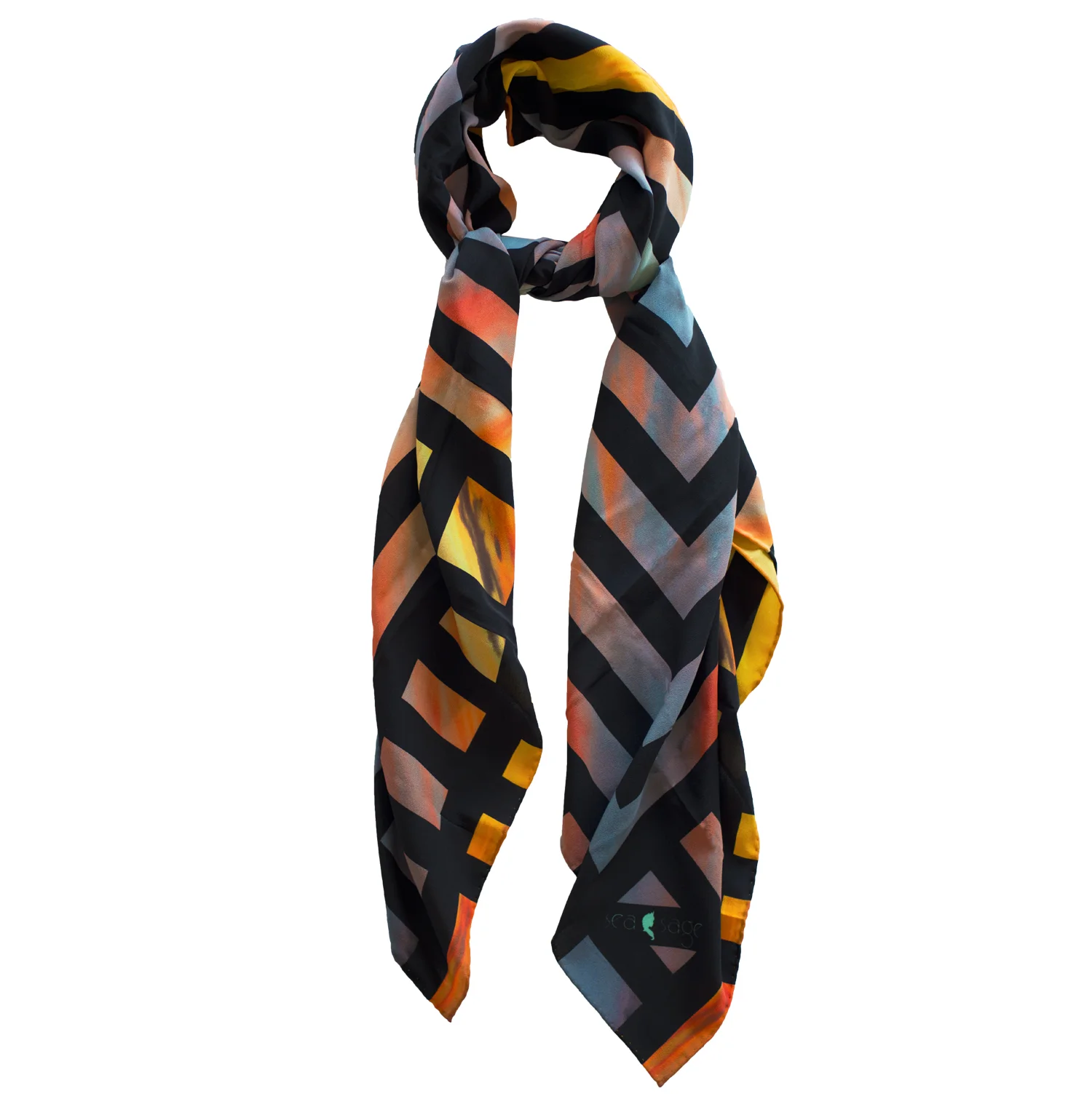sundown silk scarf