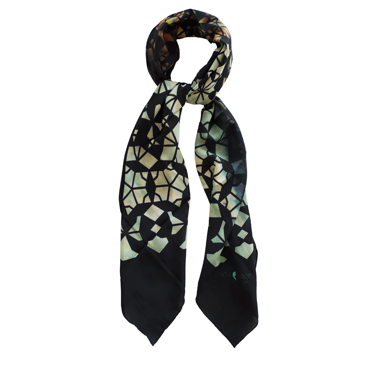 starfish silk scarf