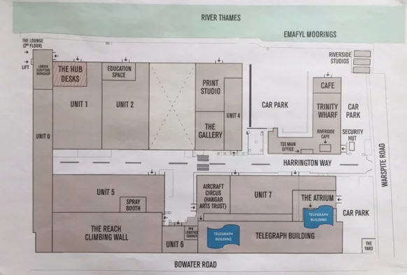Thames-Side Studios Site Map