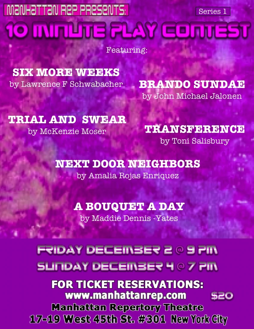 Manhattan Rep presents Transference by Toni Salisbury