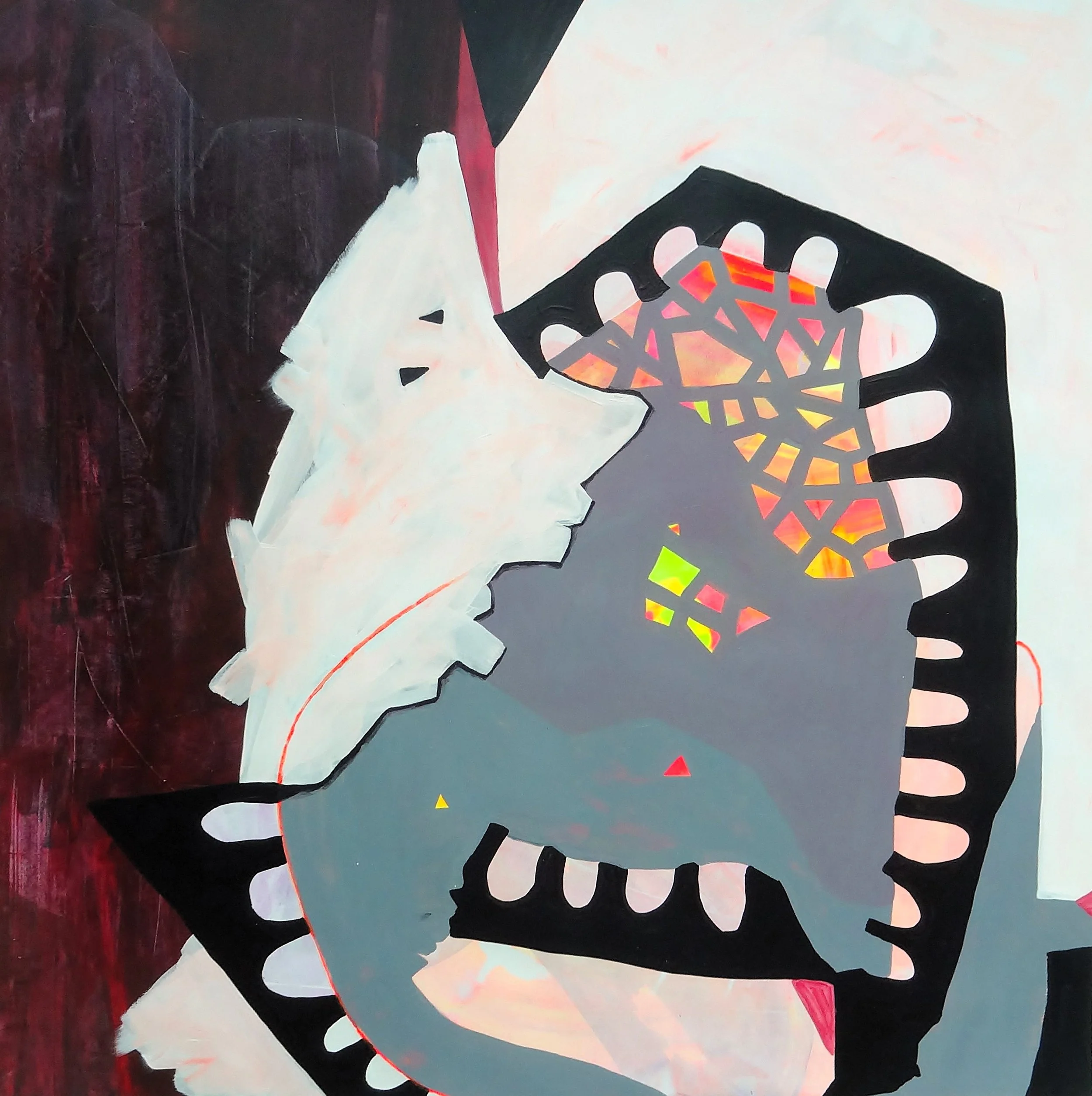  Acrylic on paper  42 × 42 in.  2014  Private Collection 