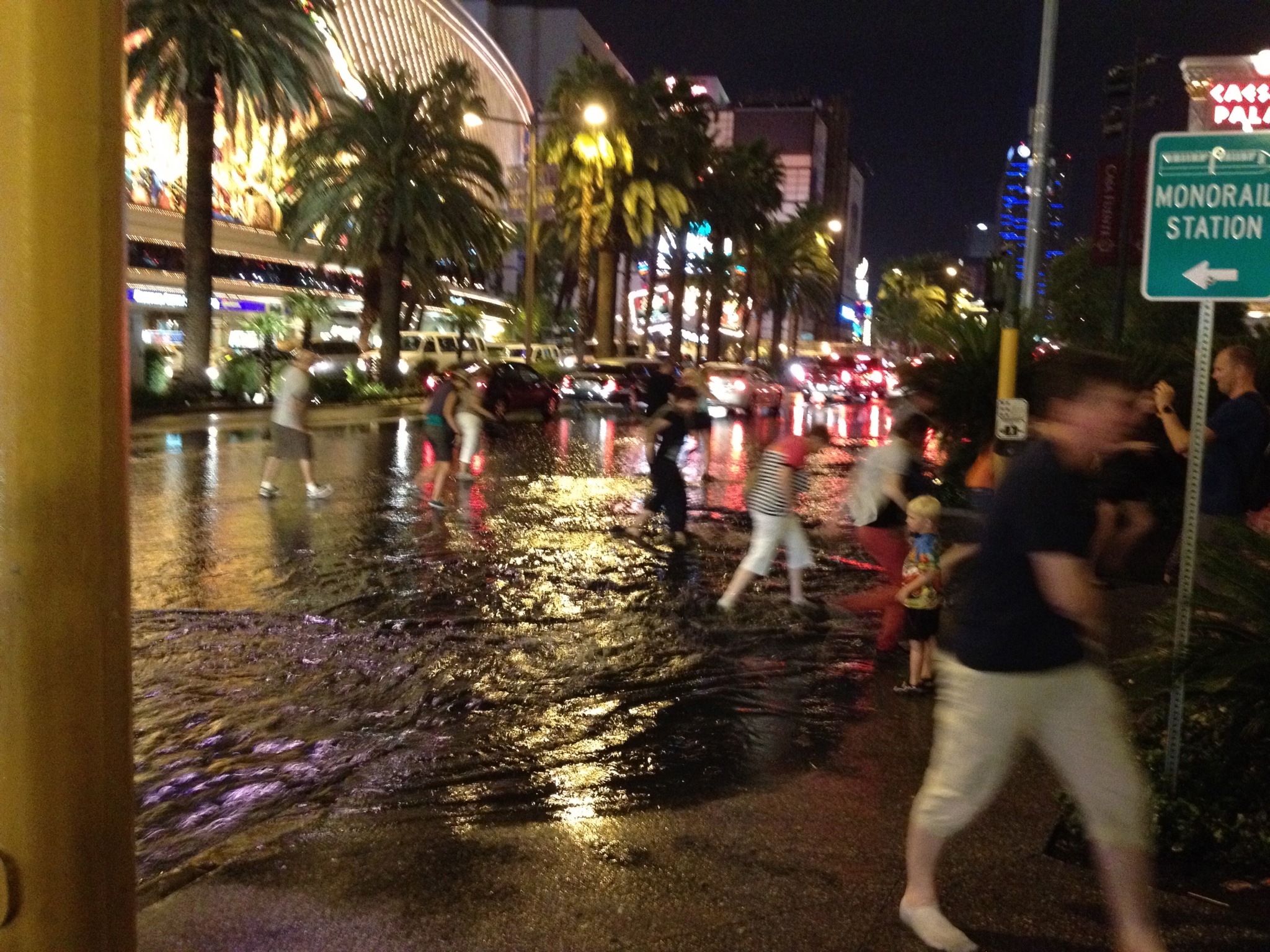 Vegas in the rain