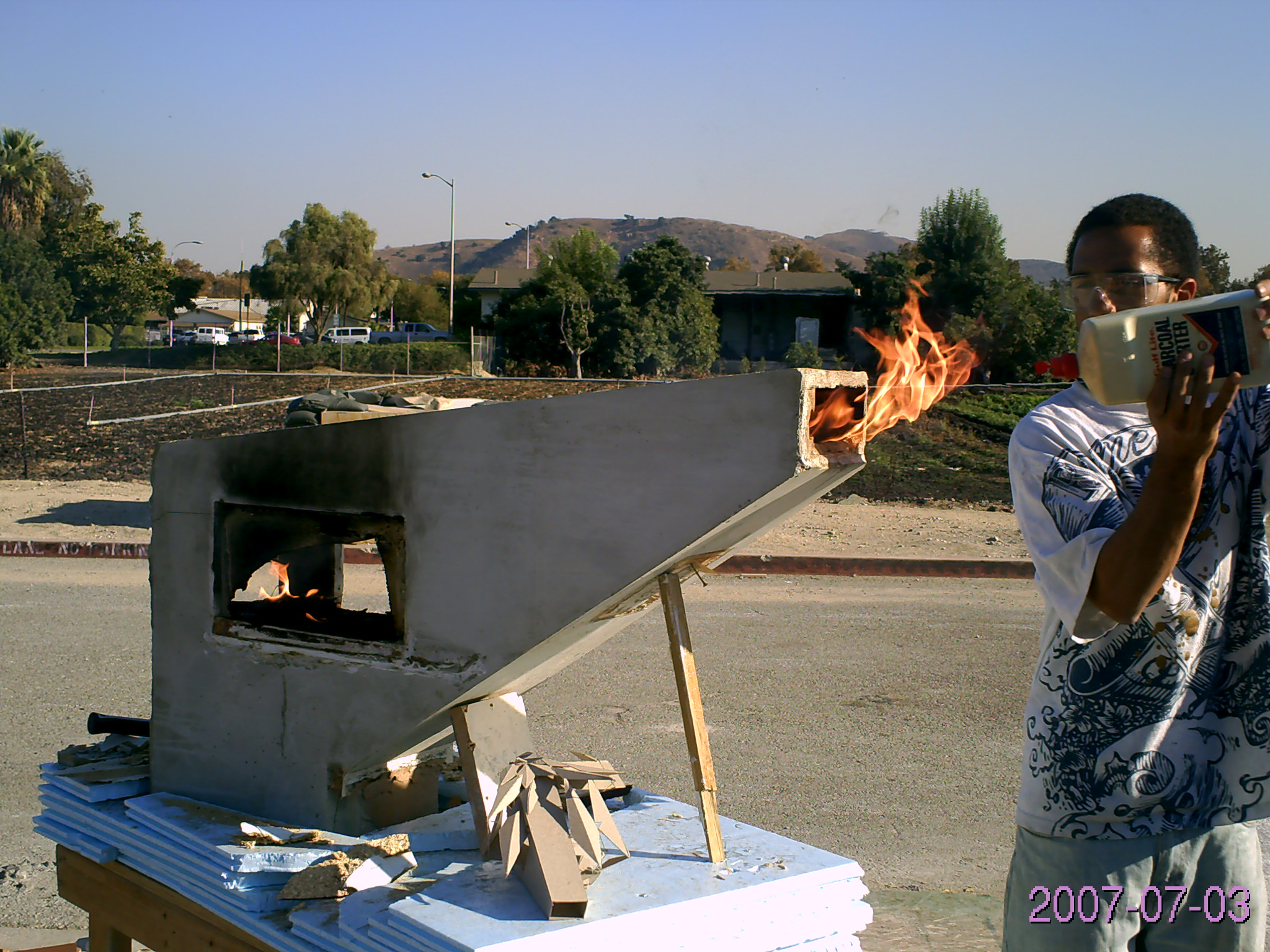 Burning out Formwork