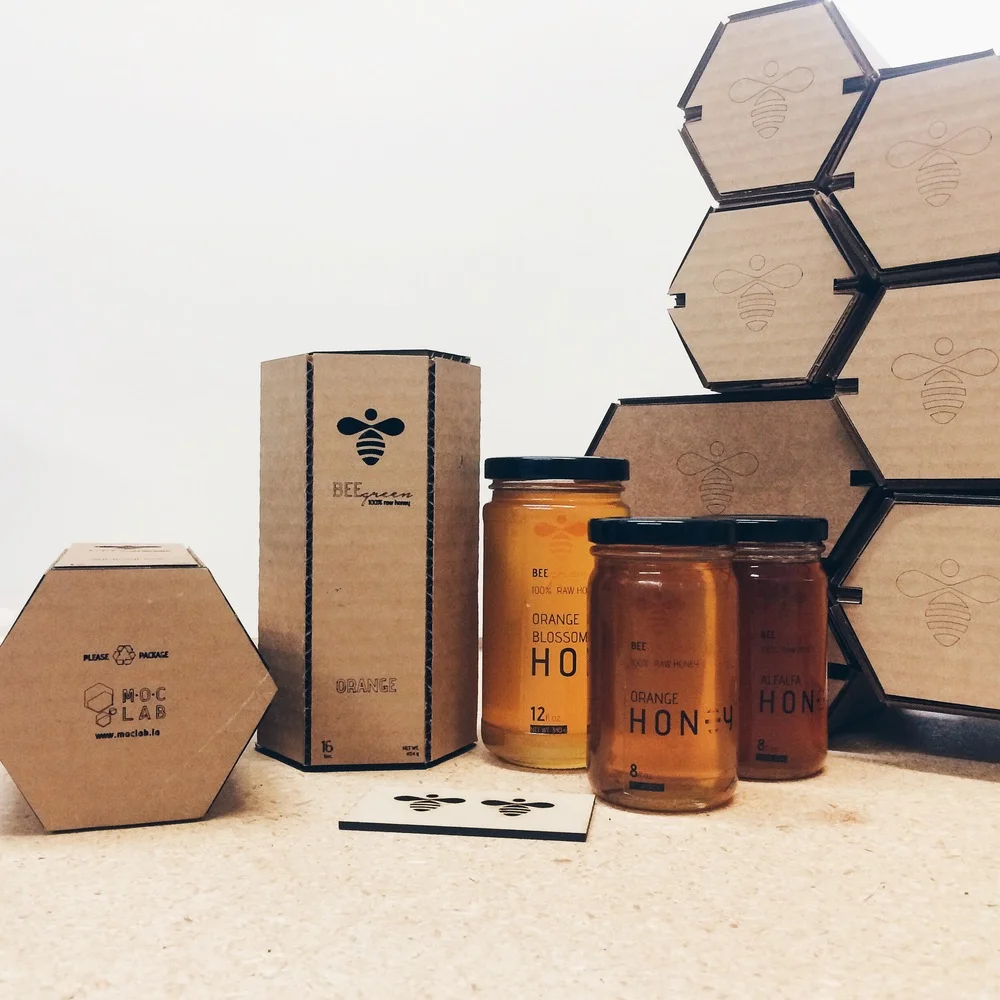 BeeGreen Honey Boxes Stacked