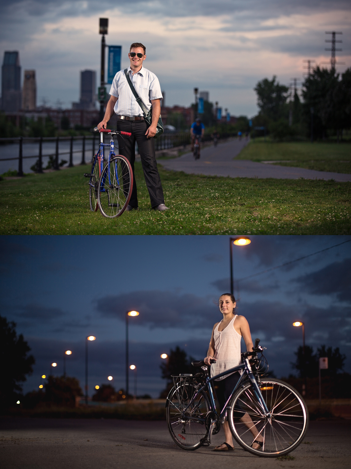 J'ai commencé un projet sur les cyclistes de Montréal.