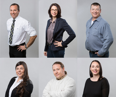 Portraits de l'équipe de chez Darspec