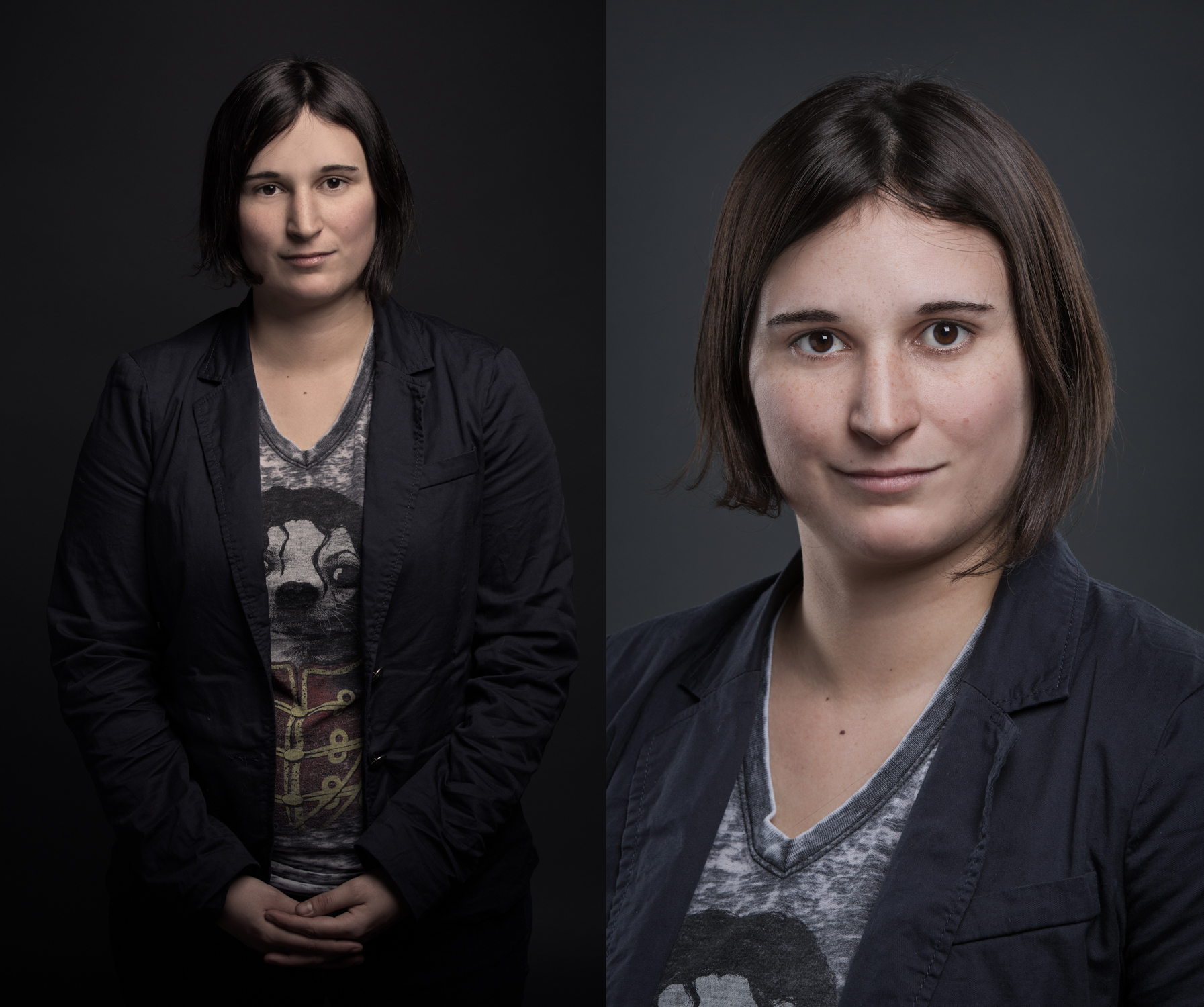 J'ai fait une séance portrait avec la journaliste Anne-Marie Provost.