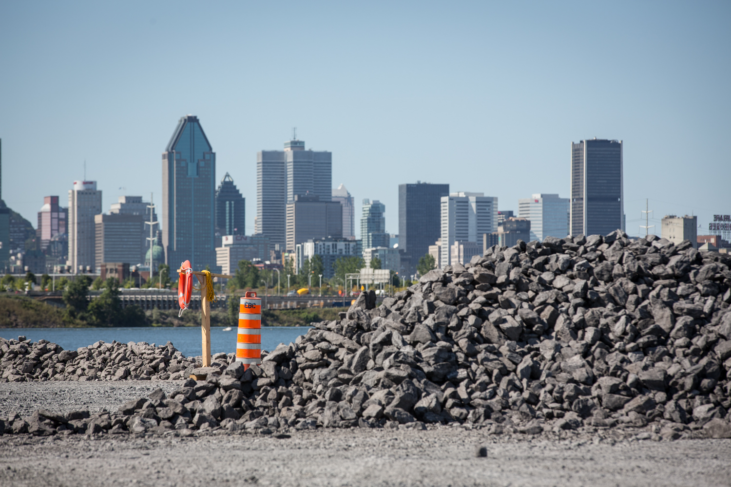 J'ai pris des photos de chantier pour le Nouveau Pont Champlain.