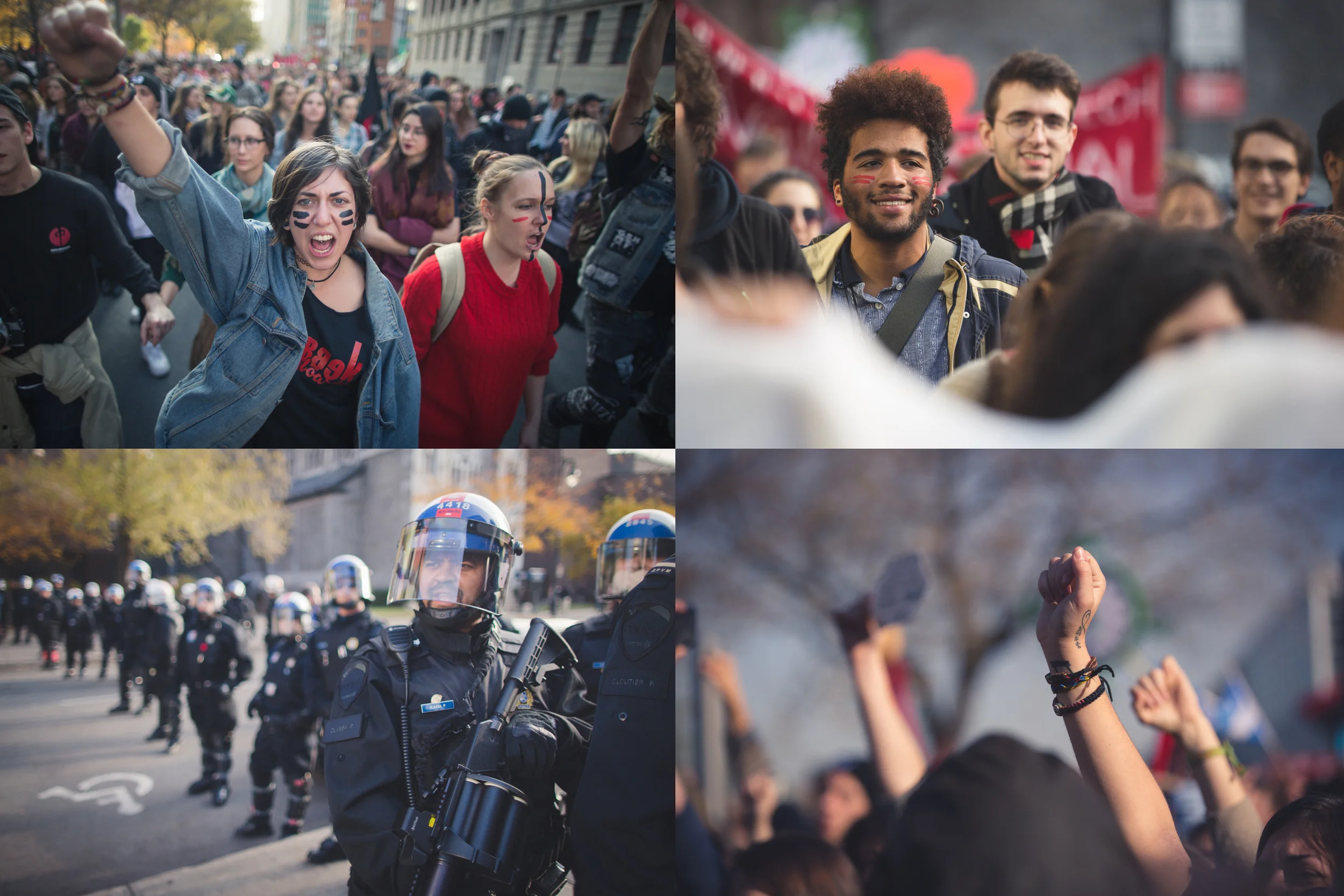 J'ai couvert une deuxième manifestation contre l'austérité et les coupures, qui a eu lieu cet été, à Montréal.