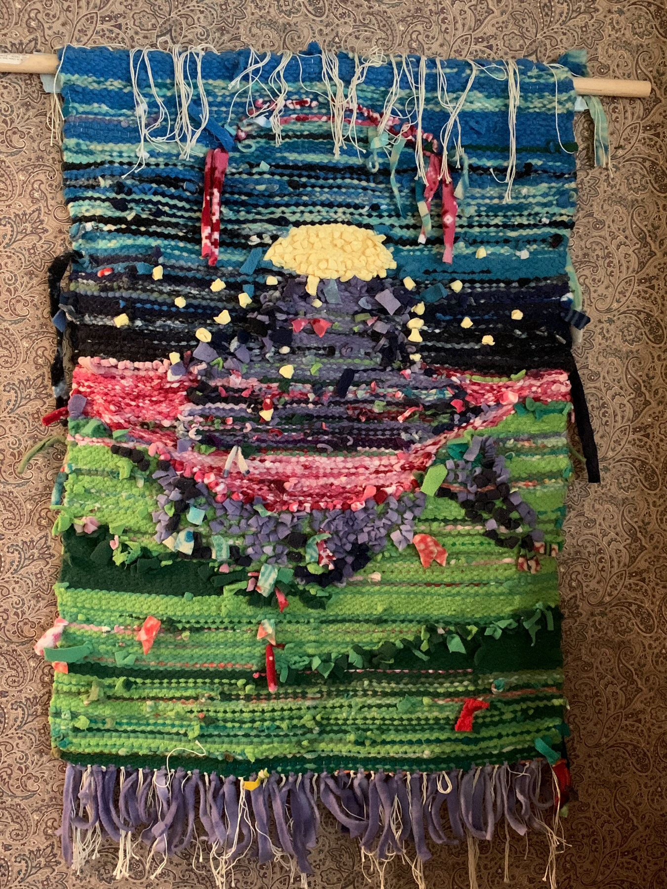 "When the Moon Comes over the Mountain". Weaving