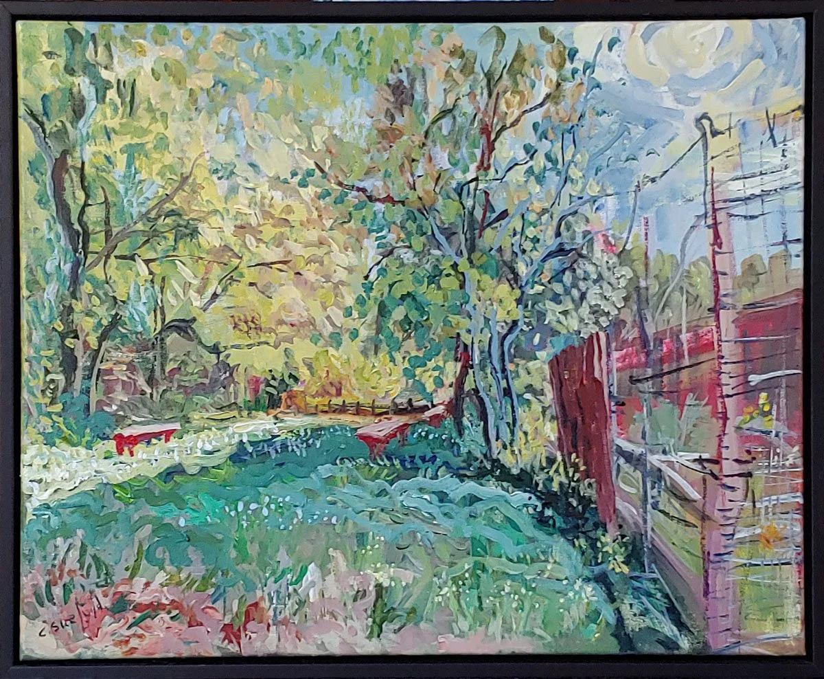 "Why Not Sit Awhile?", (Heron Haven).  SOLD