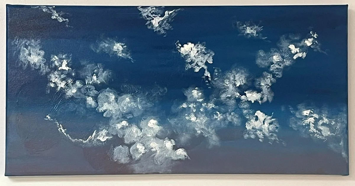 Blossoms, oil on canvas