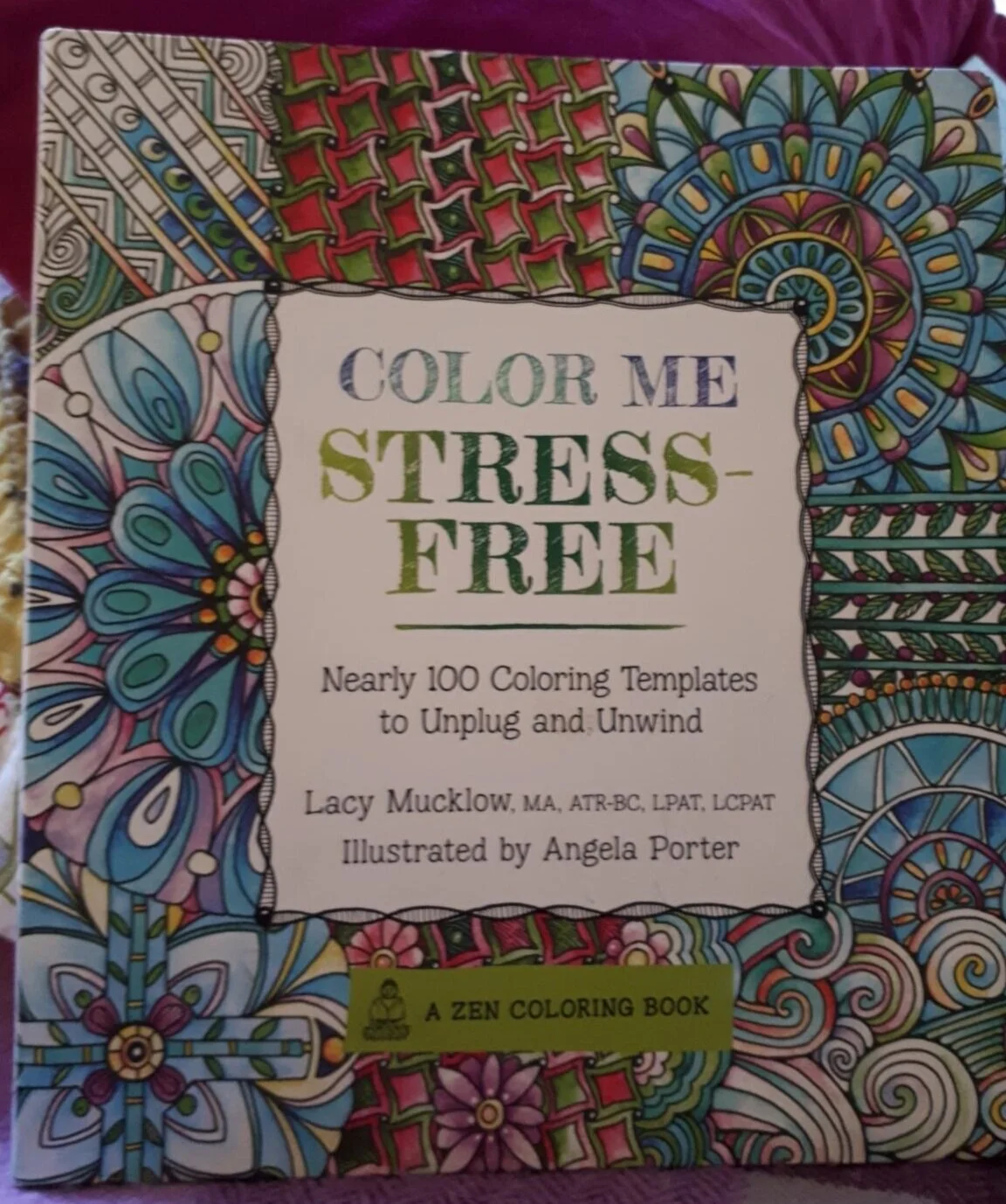 This is my favorite mandala coloring book. It is a real stress relief!