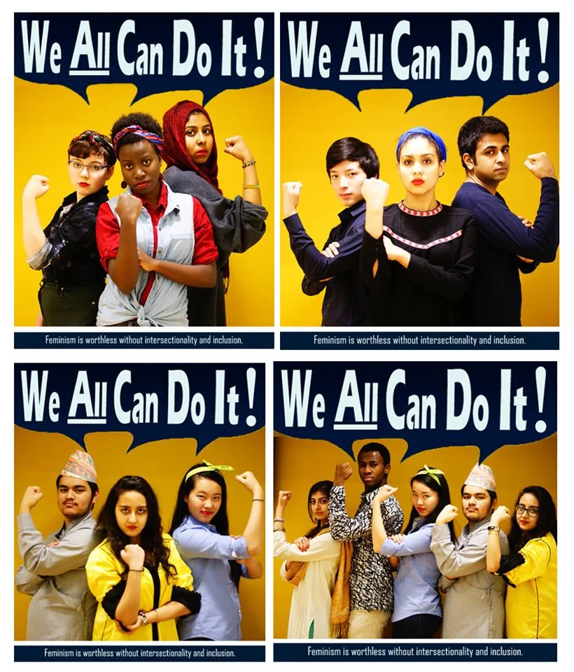 "We All Can Do It", Winner of the Yale Women's Center "Feminism Today" Essay and Art Competition - Source: Houriiyah Tegally BR '16 and Julia Jenjezwa MC '16
