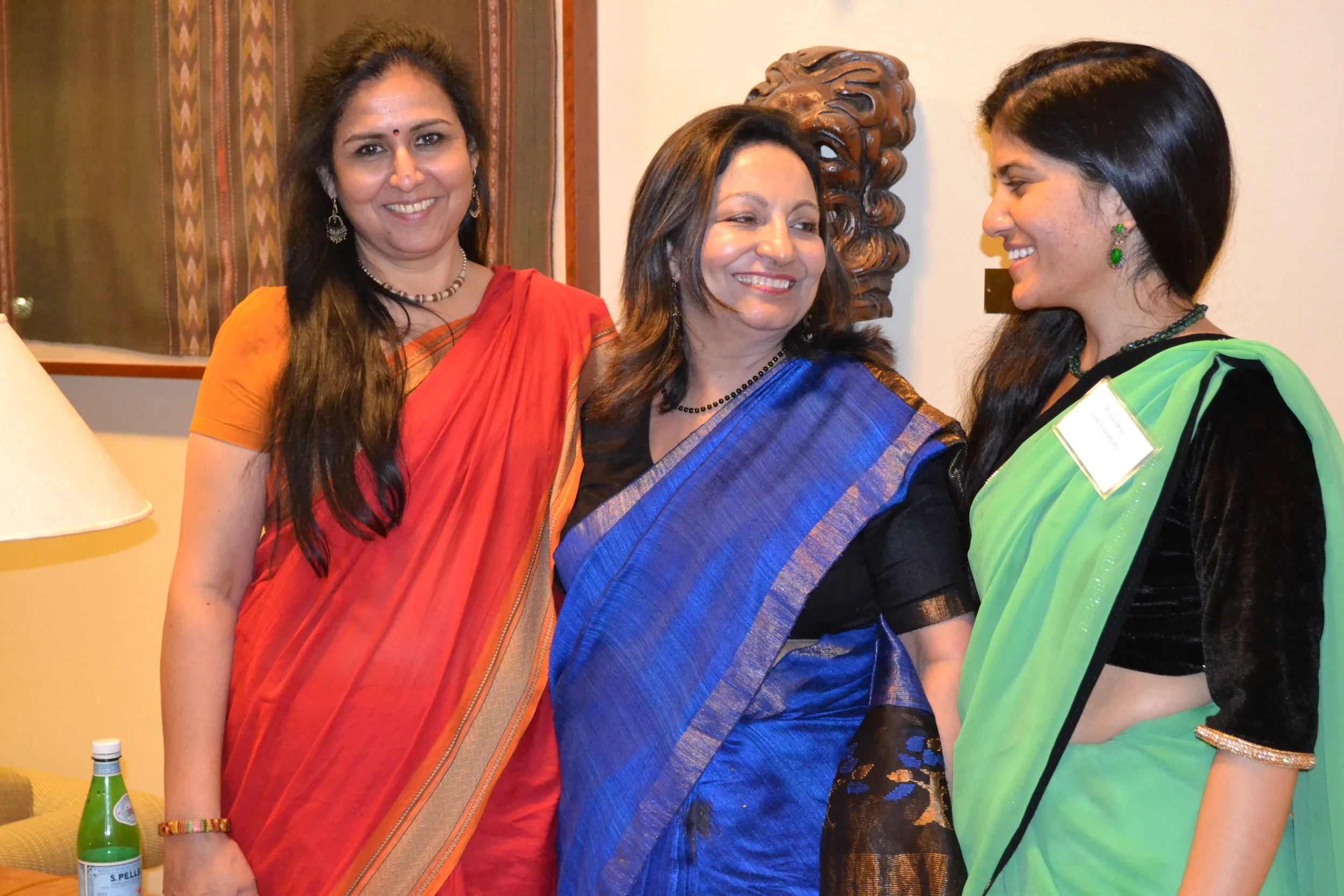 Swapna Sharma, Senior Lector (left); Seema Khurana, Senior Lector (center); Reeta Devi - Fulbright FLTA (right)
