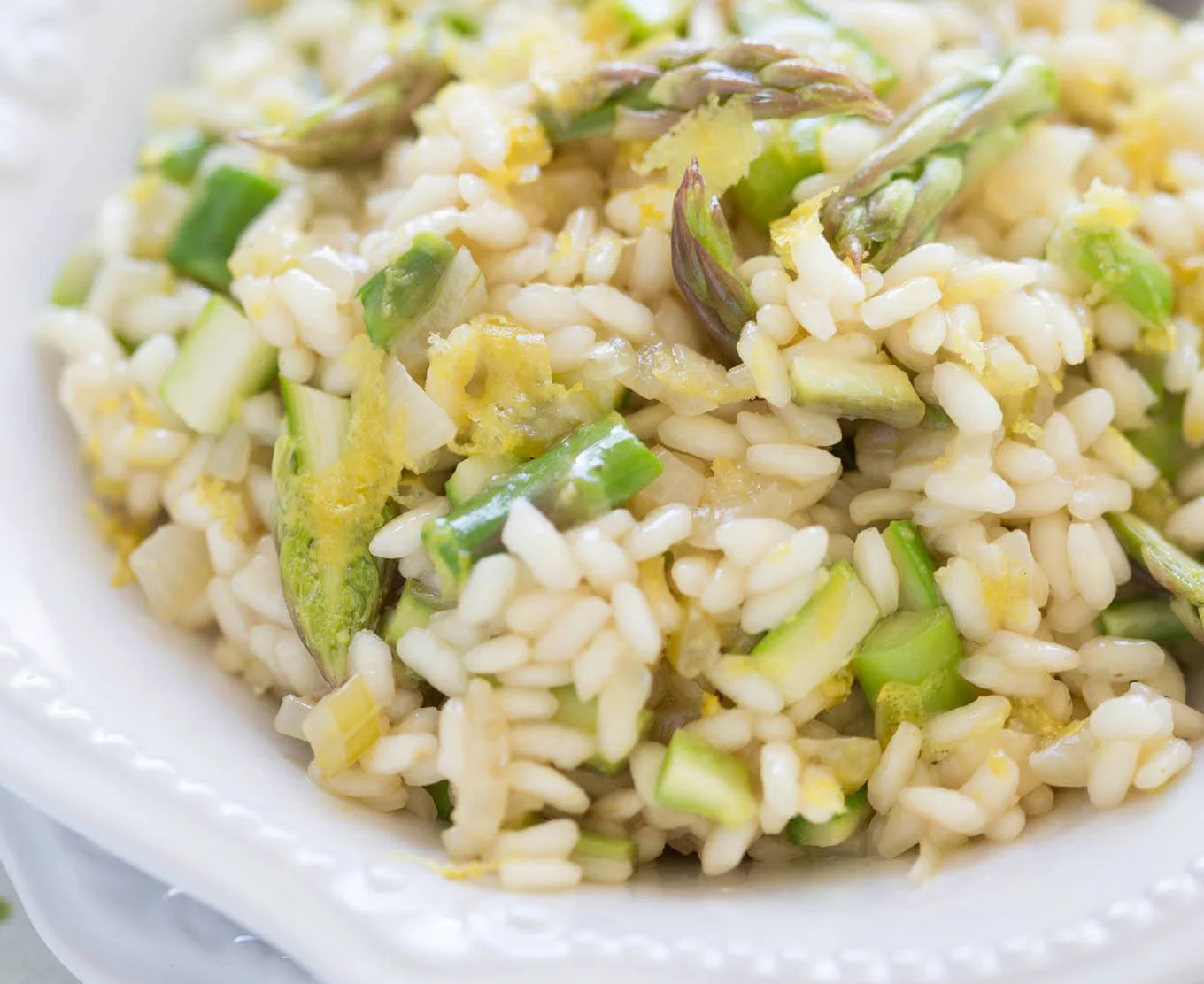 Spring Lemon Asparagus Risotto