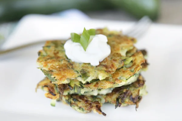 Zucchini Fritters with Yogurt Dip