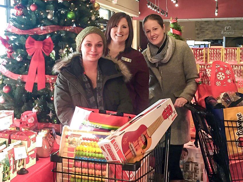 OUR store manager Jenn, with the amazing ladies from Charlene Reaveley Children's Charity Society