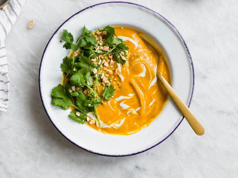 Golden Ginger &amp; Turmeric Carrot Soup