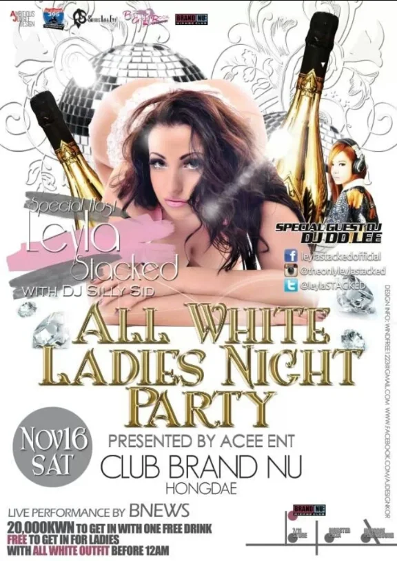 All White Ladies Night Party!!