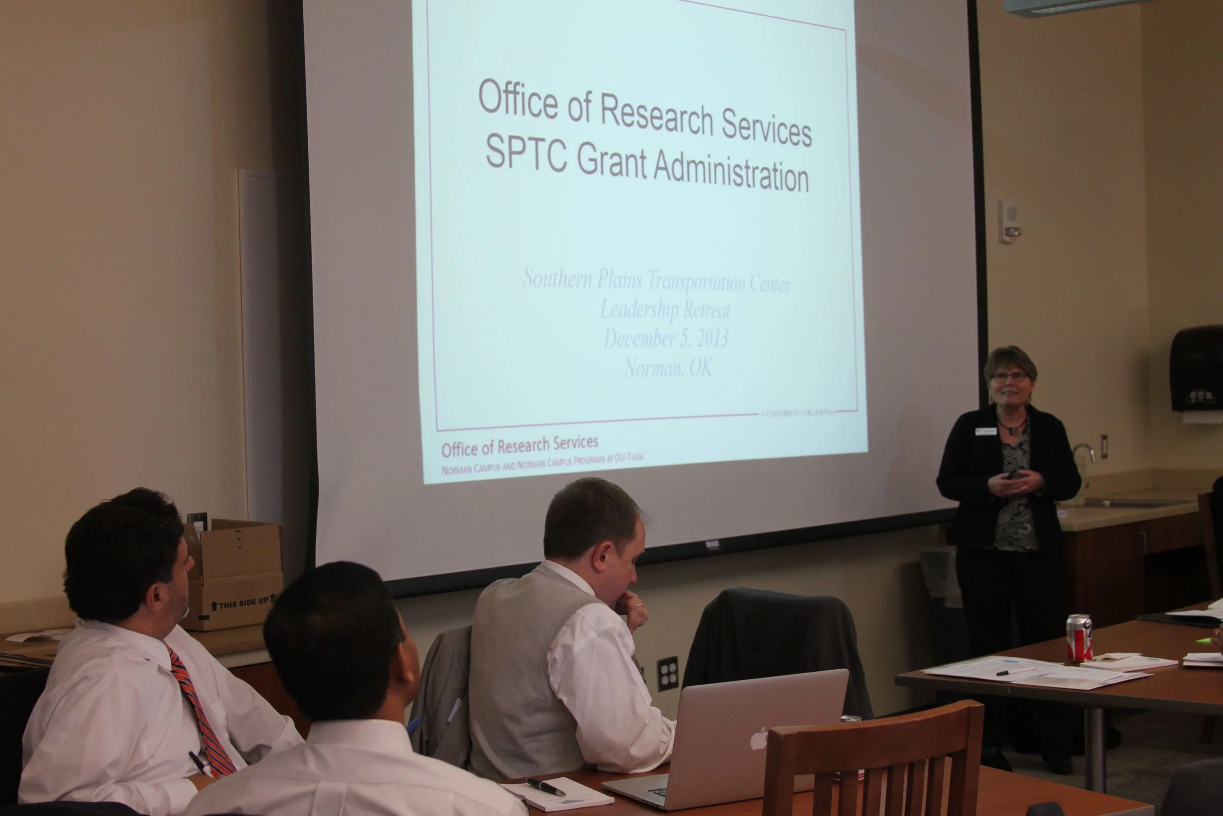 Andrea Deaton, OU Assoc. VP for Research, explains the role of the Office of Research Services.