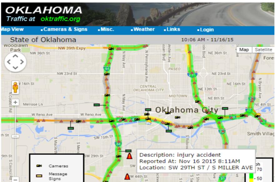 Figure 1 ATIS – Reporting of traffic incident to public