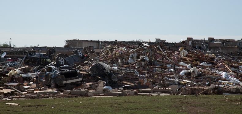 Photo credit: Russell Perkins/ODOT Figure 3 Tornado Damage in Moore, Oklahoma 