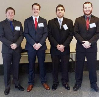 Figure 1 TLC members/competition winners include (from left to right): Jean-Paul Sandrock, Morgan Harris, Herman Velazquez, Dalton Champagne