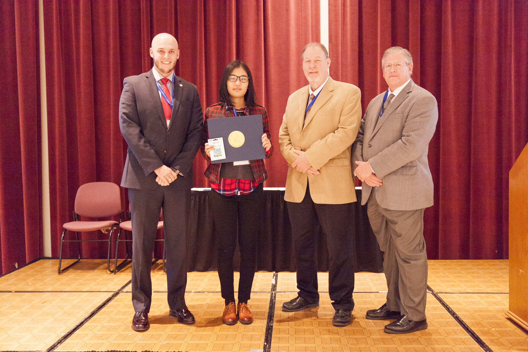   Ning Lee – OSU - wins 2nd Place in the Oklahoma Transportation Research Day Poster Competition for her work titled “Laboratory Test on Slab/Base Friction in Concrete Pavement”.  