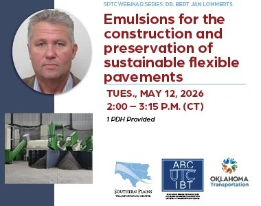 Webinar: Emulsions for the Construction and Preservation of Sustainable Flexible Pavements