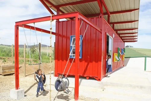 Example 2: The Vissershok Container Classroom by Tsai Design Studio
