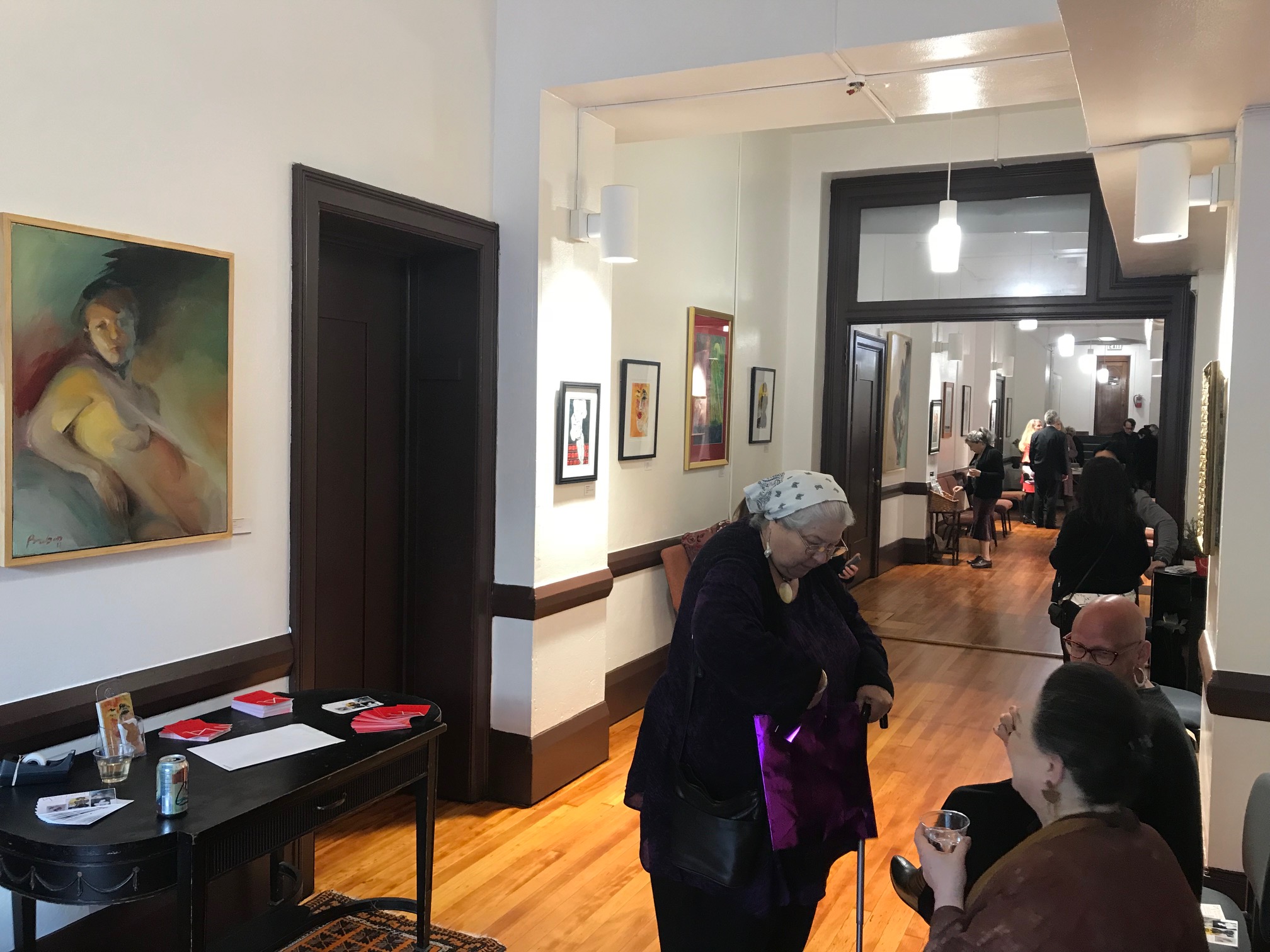 The opening reception for Pre-Figured: Bay Area Figurative Artists