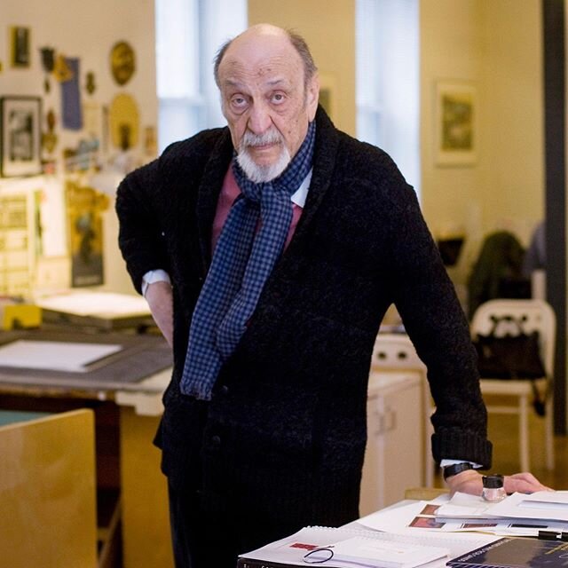 RIP Milton Glaser. One of my heroes. 😢 A generous giant of design and creative communication. Humbled that I got to meet him and collaborate briefly in 2000; each moment of the experience is forever etched in my mind. Some of his iconic work in the 