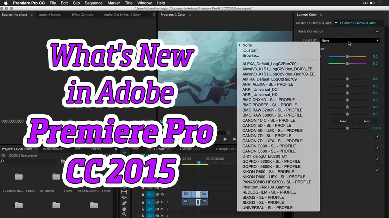 Want To Know What S New In Adobe Premiere Pro Cc 15 Richard Harrington Exploring The Fusion Of Video And Photography
