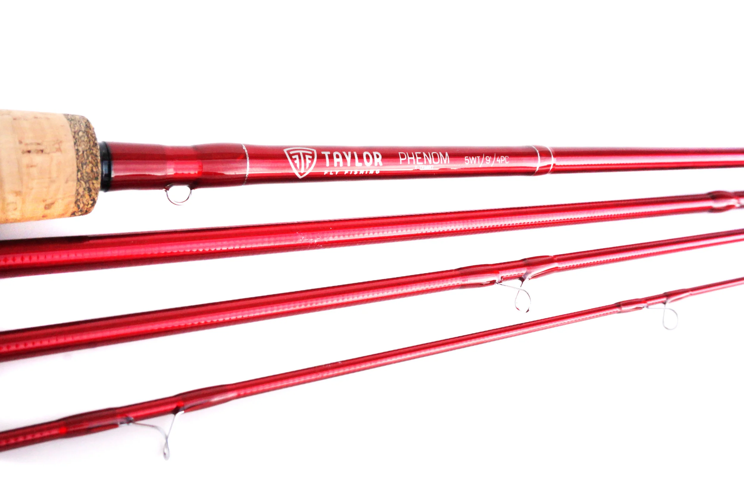 red fishing rod