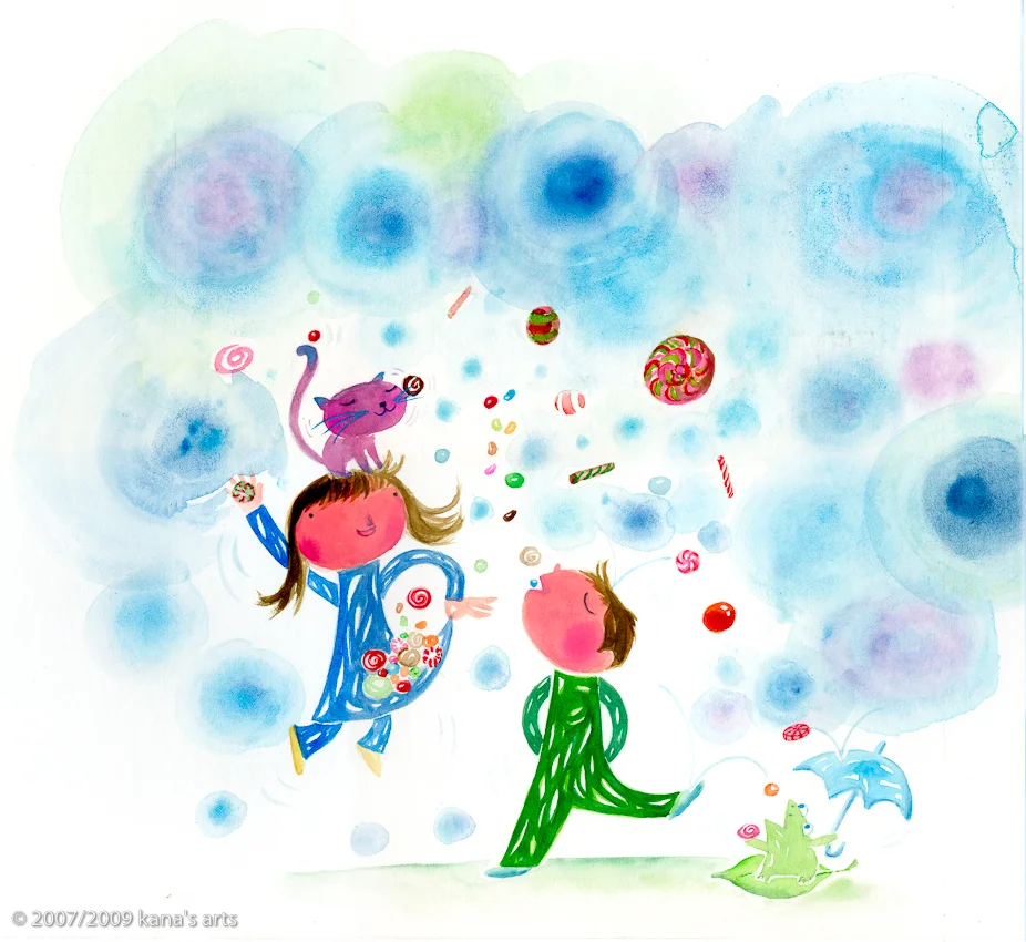 There are sugar raindrops