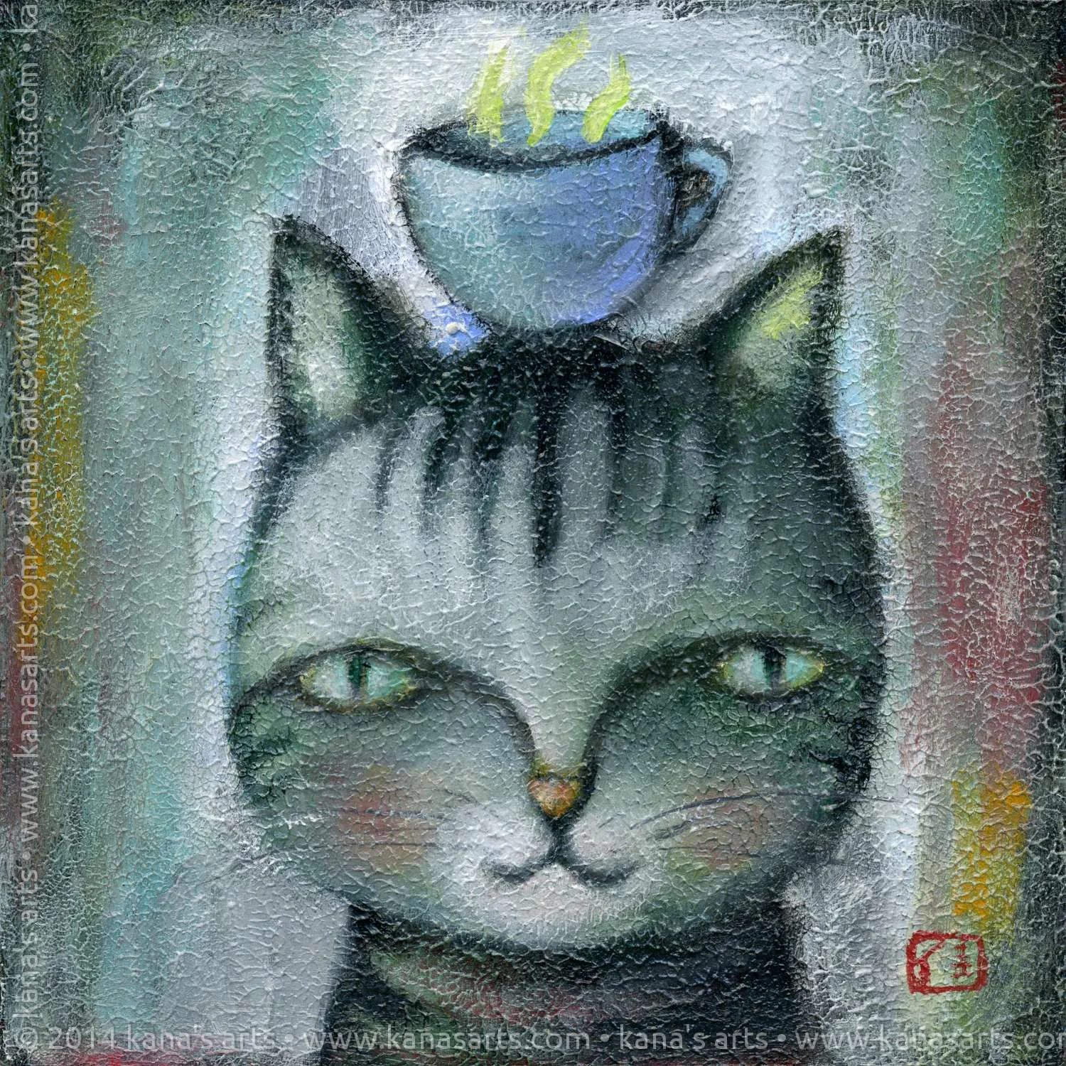 catnip tea on my cat's head