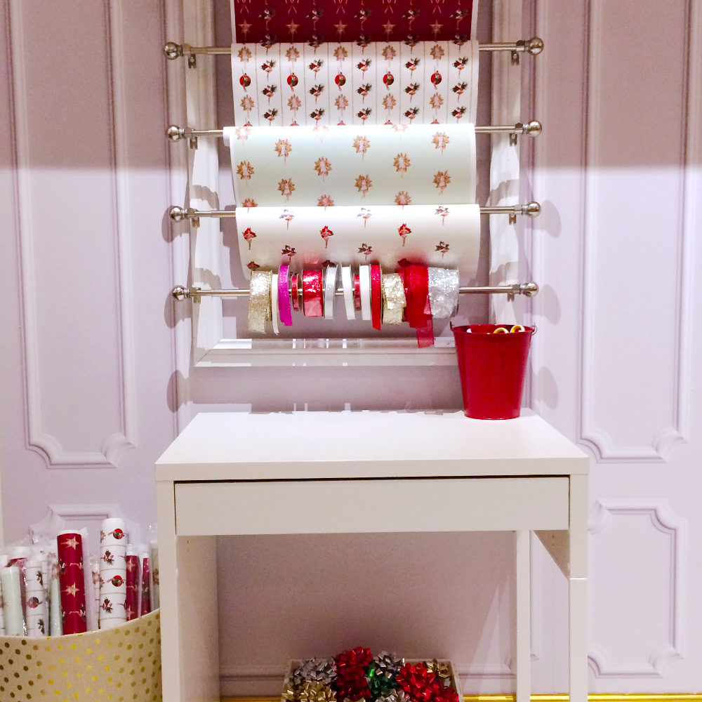 custom wrapping paper station