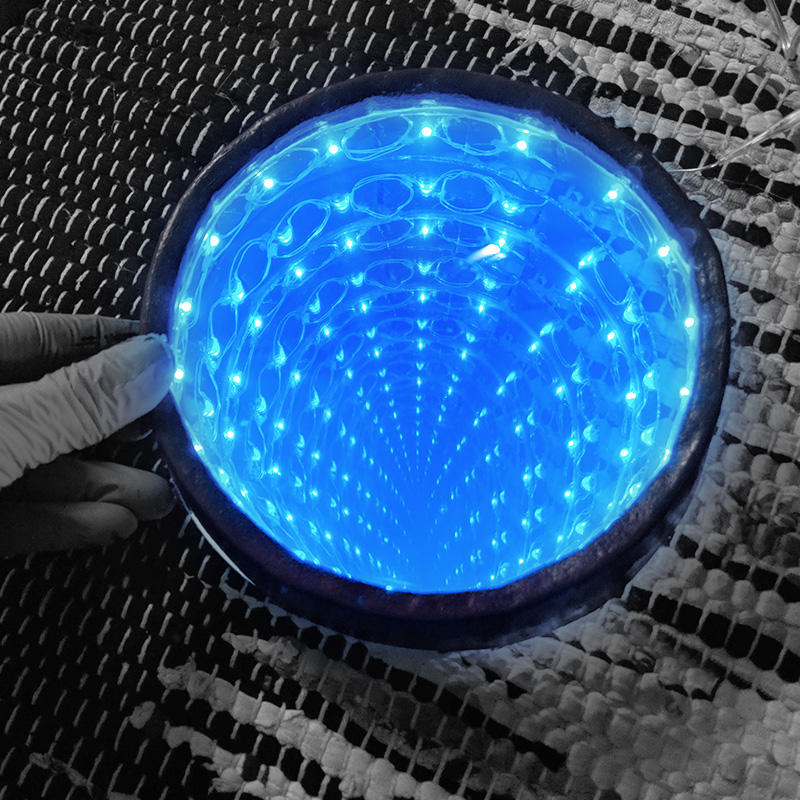  8. Putting infinity mirror pieces together and testing functionality 