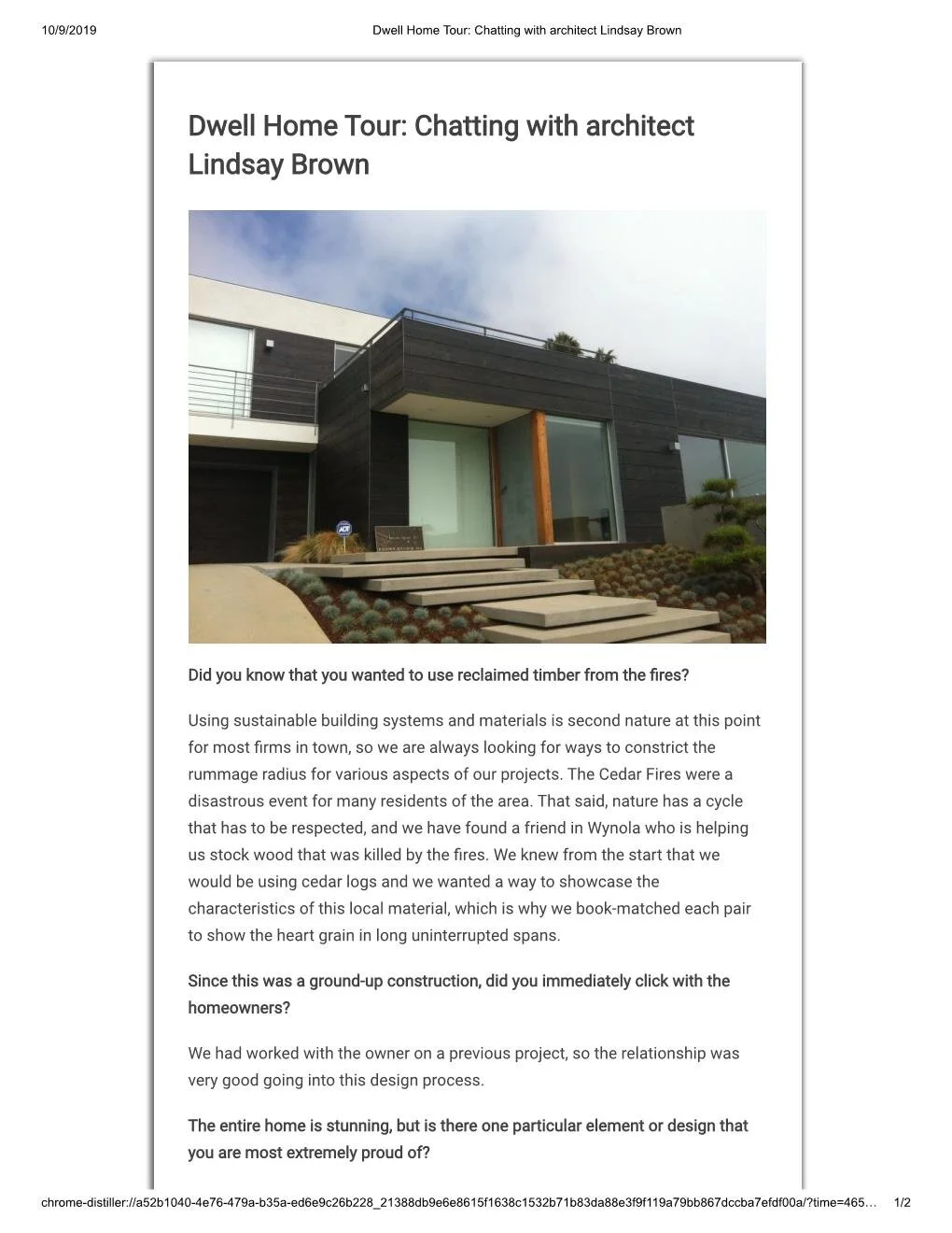 Dwell Home Tours The Brown Studio Inc