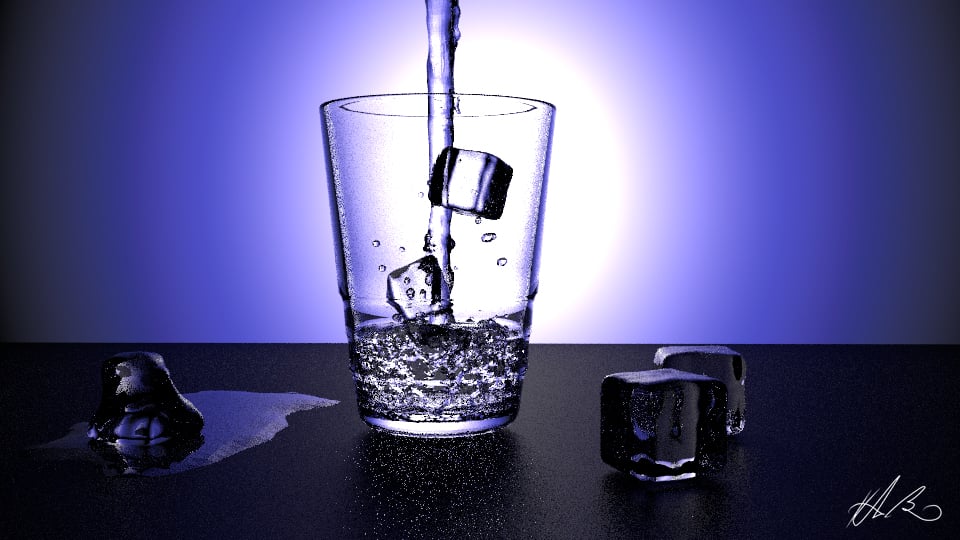 Exercise in Making Glass, Water, and Ice Cubes
