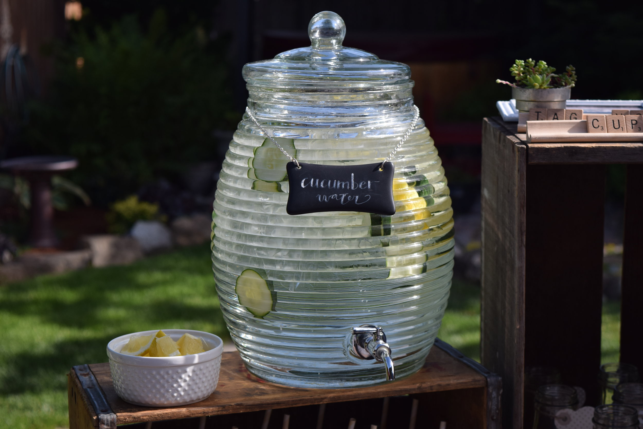 Glass Drink Dispenser — Vintage Rental Co.